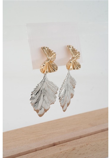 Kadın Vip Seri Özel Tasarım Küpe Seti 01928 Sarı