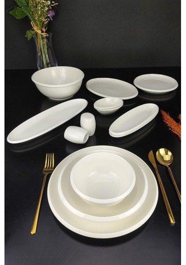 Digithome Freya 35 Parça Porselen Yemek Ve Kahvaltı Takımı Snd-05630 - Snd-05627