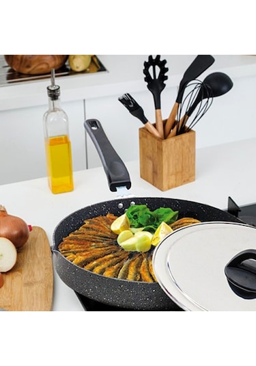 Gülsan Döküm Balık Tavası 34 Cm Siyah