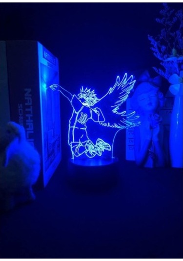 Wealthglow Renk Değiştiren 3d Dekoratif Şekilli Led Lamba - 12 Cm 12cxc9 Siyah