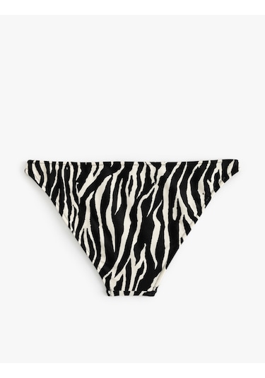 Koton Zebra Desenli Bikini Altı Astarlı Siyah Çizgili 4sak00101mm