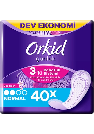 Orkid Deofresh Eko Korumalı Günlük Ped 40'lı