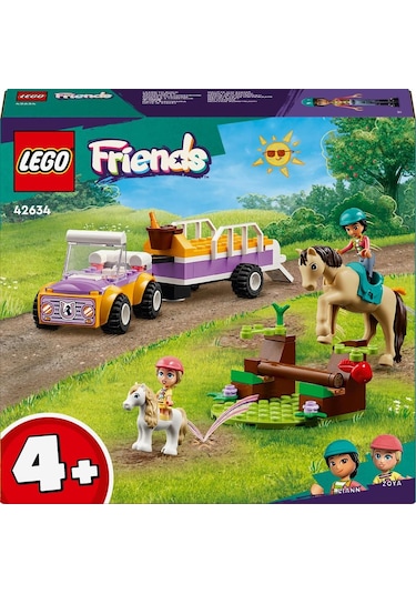 LEGO® Friends At ve Midilli Römorku 42634 4+ Yaratıcı Oyuncak Yapım Seti - 105 Parça