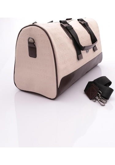 Dgn Arm209 Kadin Üstü Oval Seyahat Çantasi ARM209-2491-R2440 Bej