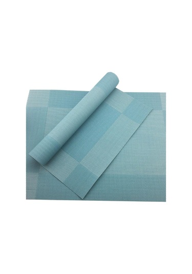 Mavi Mavi 6 Adet/grup Placemat Yemek Sofra Takımı Bej Pvc Masa Mat Placemats Pedleri Kase Coaster Mutfak Aksesuarları Mavi