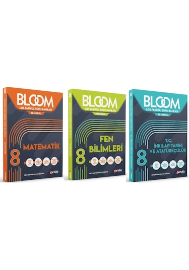 Artıbir Yayınları 8. Sınıf Bloom Matematik + Fen Bilimleri + T.c. İnkılap Tarihi Ve Atatürkçülük Fasikül Soru Bankası 3 Kitap