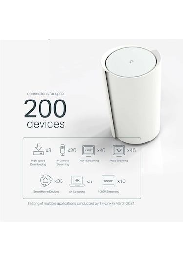 TP-Link Deco X73-DSL 5400 Mbps Ev Wi-Fi 6 Sistemi Modem Router (1-Pack)