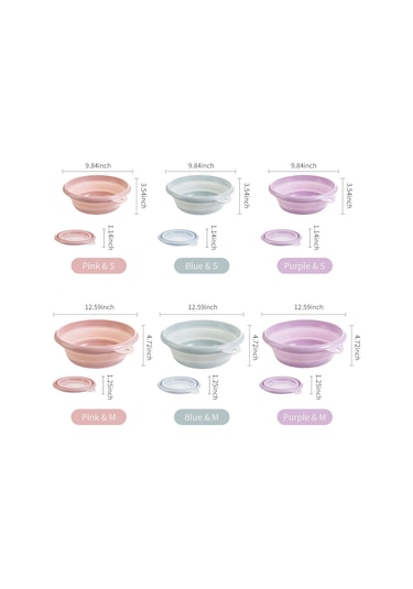 Dianziye Mavi Orta Boy Katlanabilir Plastik Lavabo - Ev, Seyahat, Kamp İçin Kullanıma Uygun, Boşluk Tasarrufu Sağlar, Duvara Asılabilir, Temizlik Ve Yıkama İşleri İçin Uygun Mavi