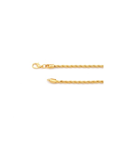 Çelik Zincir Altın Kaplama Burgu Model 2,5 Mm Zn-126 Altın
