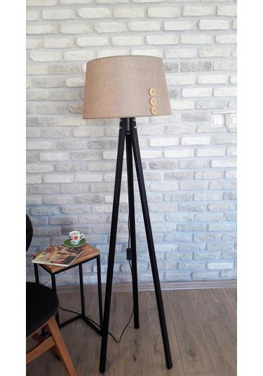 Lambada Düğme Aksesuarlı,3 Ayaklı Lambader,Aydınlatma,Abajur(232631902)