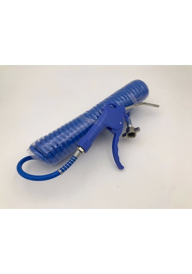 Plastik Saplı Kısa Hava Tabancalı Poliüretan Spiral Hava Hortumu 5x8 5 Mt Seti