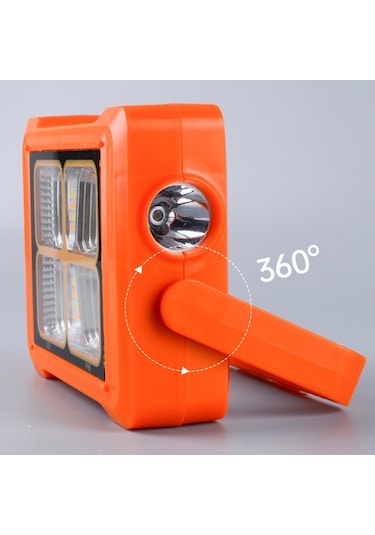 Cbtx Açık Güneş Kamp Işığı Taşınabilir Acil Çalışma Tamir Lambası El Feneri Mavi