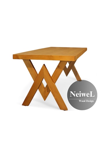 Neiwel Hias Doğal Ahşap Mutfak Ve Yemek Masası-80-160 Açık Ceviz