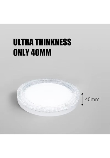 Modern Led Tavan Işığı Kristal Yuvarlak Ev Enerji Tasarruflu Beyaz