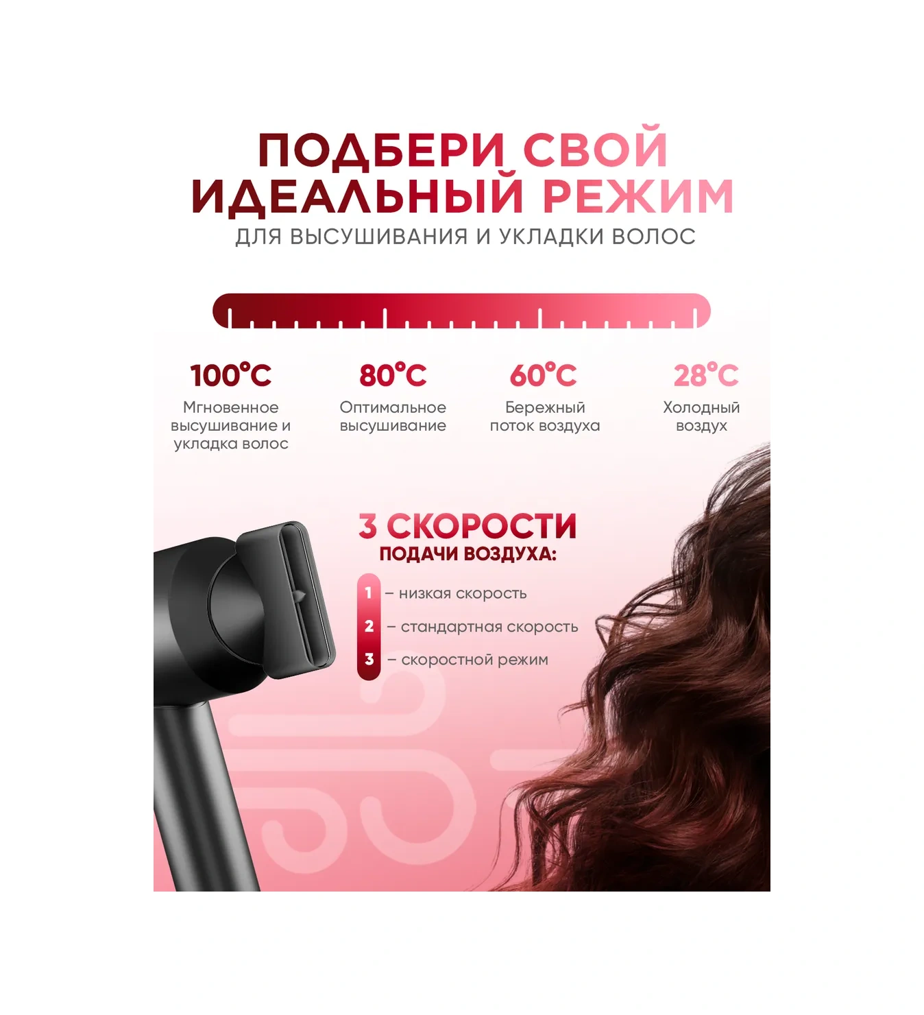 Welleya Profesyonel Küçük Saç Kurutma Makinesi, 5'i 1 Arada Aksesuarlı 360536794