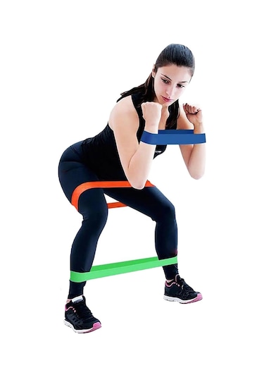 Technosmart 3 Lü Farklı Dirençte Aerobik Bandı Hafif Orta Sert