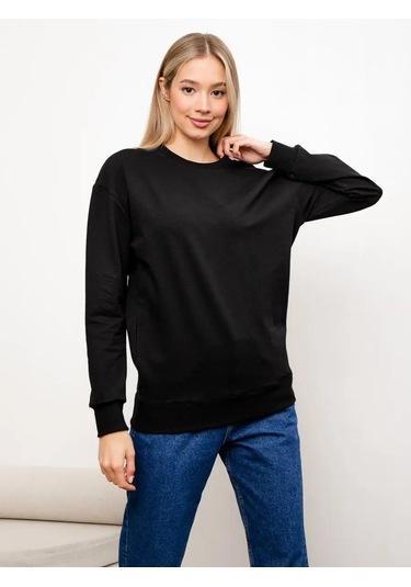 Berkut-ol Sweatshirt Basit Kapüşon Süetli 98755515 Siyah