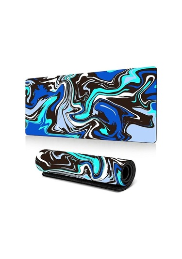 Cbtx 400 900 2mm Soyut Sıvı Desen Büyük Mouse Pad Kauçuk Masaüstü Mat - Pattern-10 Desen-10