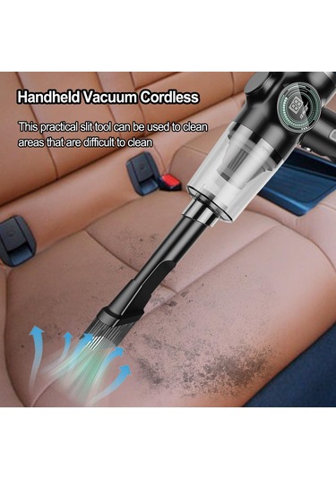 Qianfan Portatif Süpürge Islak Kuru Usb Şarj Edilebilir Hafif