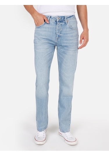 Colins 045 David Normal Kesim Normal Bel Düz Paça Mavi Erkek Pantolon Cl1072784 Cl1072784 Q1.v1 Dn06191 Denim