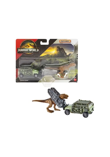 Matchbox Jurassic World Dino Transporter Arabaları Tyranno-hauler Çok Renkli