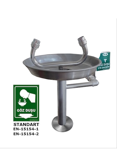 Ea 2018-a Acil Göz Yıkama Duşu - Masa Tipi Paslanmaz