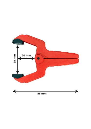 Yaylı Mandal Tip Kıskaç Işkence 38 Mm 2 Li