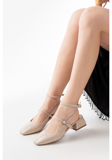 St-003 Ten Rugan Günlük 4 Cm Topuklu Bayan Ayakkabı Renksiz