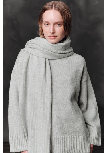 Yumuşak Atkı Mavi Mavi