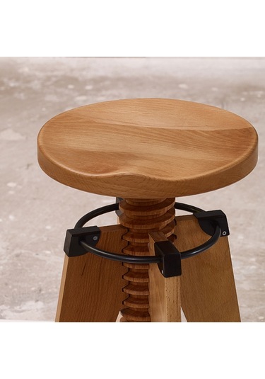 Burgu Ahşap Tabure 001