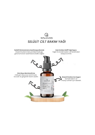 Saldives Selülit Bakım Yağı 50 Ml