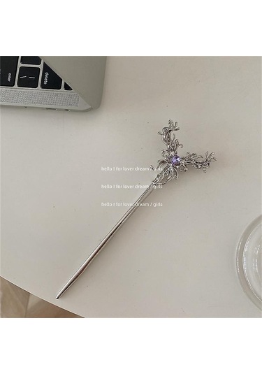 Yeni Retro Geometrik Kelebek Saç Tokası Tatlı Havalı Kız Başlığı Metal Tarzı Çok Yönlü Saç Süsü 23 Çok Renkli