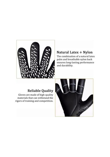 Artfulabode Yetişkinler Ve Siyah Nefes Lateks Kaymaz Kalınlaştırılmış Kalecisi İçin Gençler Futbol Futbol Eldivenleri Eldivenleri Eldivenleri Antrenman Alabilir Rb Siyah