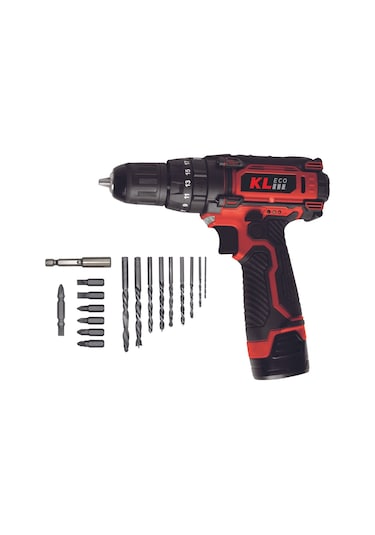 Kleco Ke2220dm-db 12v/2ah. Çift Akülü Li-ion Şarjlı Darbeli Matka