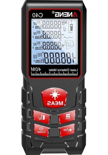 Pazly Aneng C40 Yüksek Hassasiyetli Mesafe Ölçer, 40m-100m Ölçüm Aralığı, Ip54 Su Geçirmez, 3mm Doğruluk