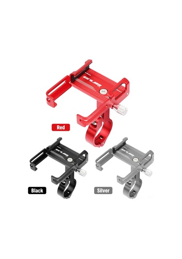 Reedark Evrensel Bisiklet Ve Motosiklet Telefon Tutucu - Titreme Önleyici Silikon Kelepçeli Alüminyum Alaşım