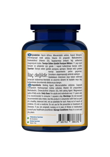 One Up D Vitamini 1000 Iu 100 Kapsül Aromasız