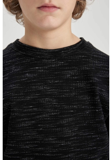 DeFacto Erkek Çocuk Bisiklet Yaka Sweatshirt C0083A823CWBK81