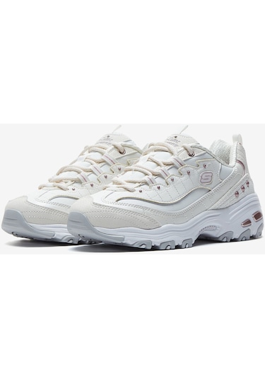 Skechers D'lites Kadın Sneakers - Beyaz 149267 WLV Beyaz