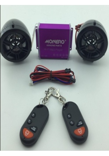 Motosiklet Alarm Seti Ve Mp3 Radyo Çalar Bluetooth M - R Si...