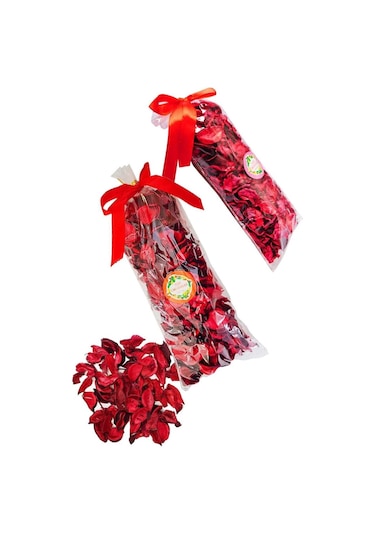 50 Kalp Mum, 25 Kalp Balon, 500 Gül Yaprağı, 300 Kuru Gül, 1 Balo