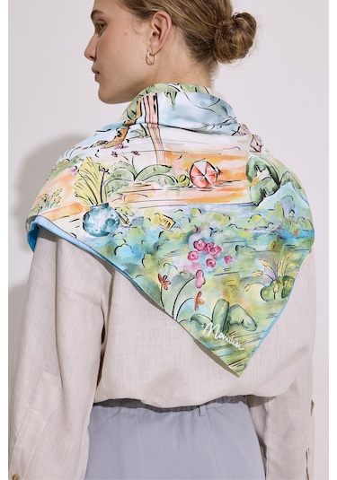 Saten Desenli Şal Summer Holıday Summer Holıday