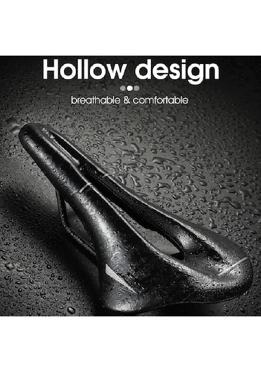 Xindoker West Bıkıng Konforlu Bisiklet Seli Seti - Yollu Bisikletler İçin Hava Geçirgen Pu Materyal - Yağmur Kapağı Ve Sıkma Aparatı Dahil Siyah-mavi Çok Renkli