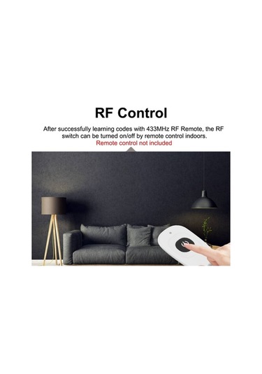 Dancemonkey Tuya Wifi Anahtarı Rf 433mhz 10a/2200w Akıllı Ev Otomasyonu, Alexa & Google Home Desteği