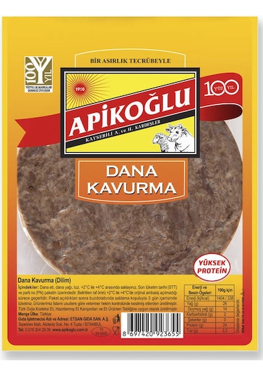 Yuvarlak Dilimli Dana Kavurma 100 Gr. Üçlü Paket Toplam 300 Gr.
