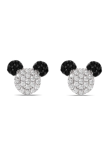 Kız Çocuk Mickey Mause 925 Ayar Gümüş Küpe