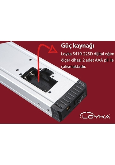 Loyka 5419-225d Dijital Eğim Ölçer çizgi Lazerli 22.5cm