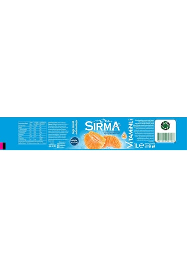 Sırma C Vitaminli Mandalina Aromalı Doğal Maden Suyu 1 Lt X 6 Adet