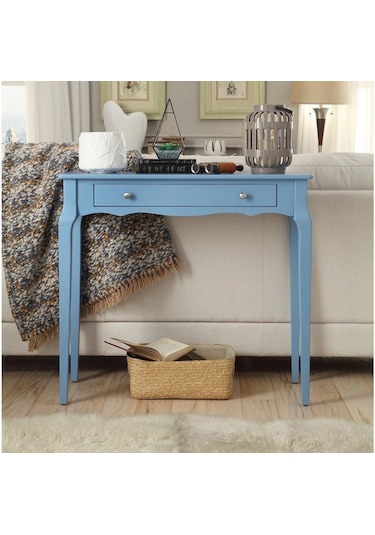 Wooding 100 Cm Çekmeceli Masif Mavi Lake Bonamy Dresuar Mavi