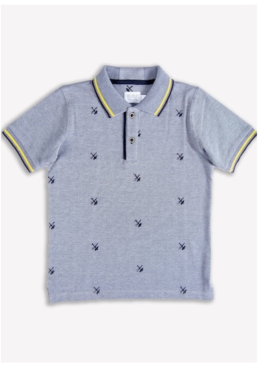 Erkek Çocuk Polo Yaka T-Shirt - Scott Mavi